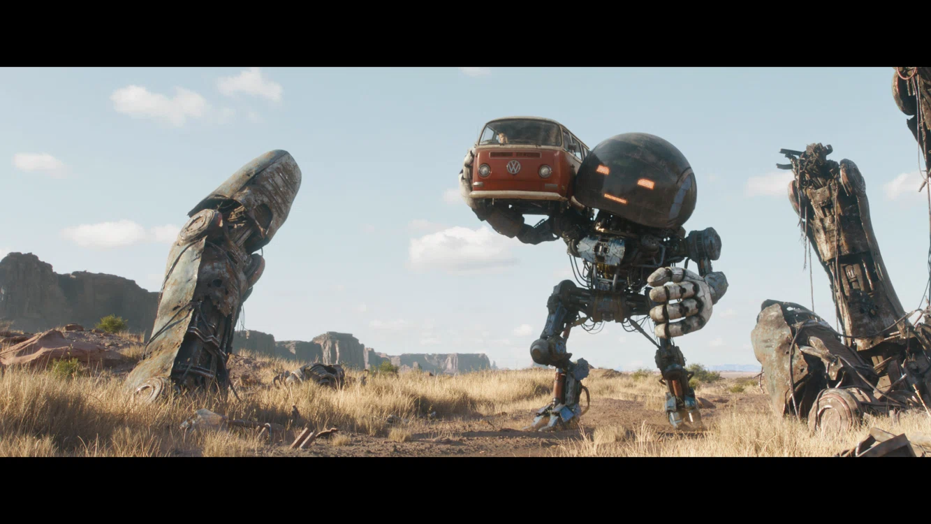 Lumea roboților din filmul „The Electric State“. FOTO: Netflix