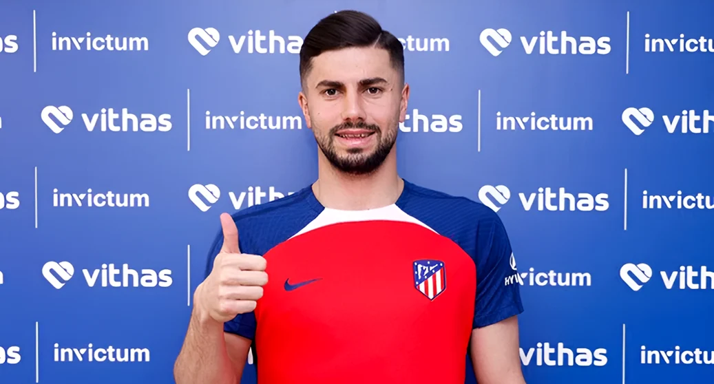 Horațiu Moldovan a bifat primele minute la echipa spaniolă. Foto Atletico Madrid