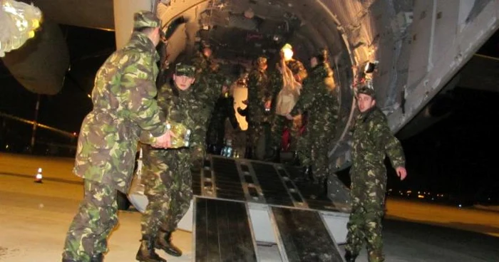 Ajutoare sinistrati la Aeroportul Sibiu