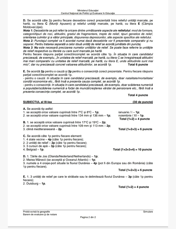 barem simulare bac geografie (2) jpeg