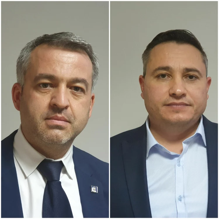 Lucian Branişte (stg.) şi Cătălin Mîndru (dr.) sunt viceprimarii desemnaţi de majoritatea PNL/USR-PLUS FOTO Estnews