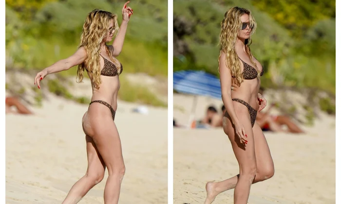 Heidi Klum în bikini profimedia colaj jpg