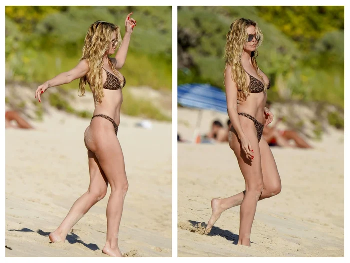 Heidi Klum în bikini profimedia colaj jpg