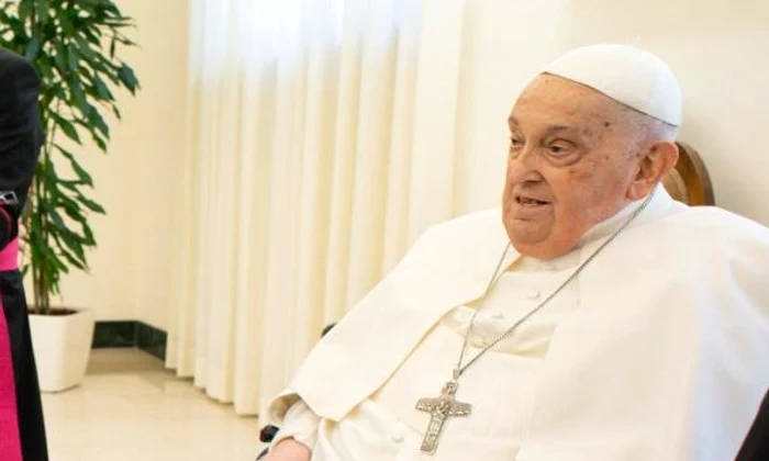 Papa Francisc a primit duminică, 20 aprilie 2025, vizita vicepreședintelui american J.D. Vance (© Vatican News)