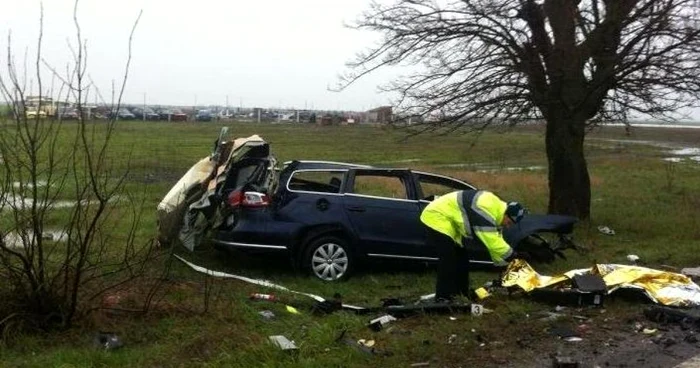 Accident pe drumul dintre Orţişoara şi Arad Foto: sursadevest.ro