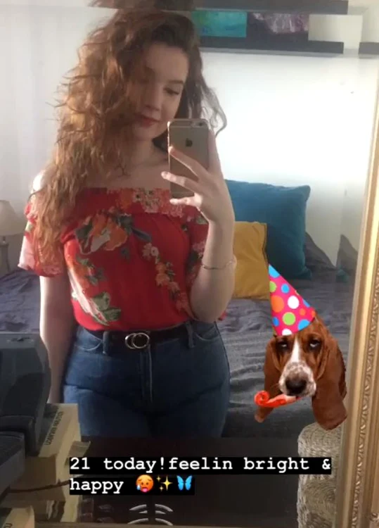 Daria a publicat o imagine de ziua ei pe rețelele de socializare