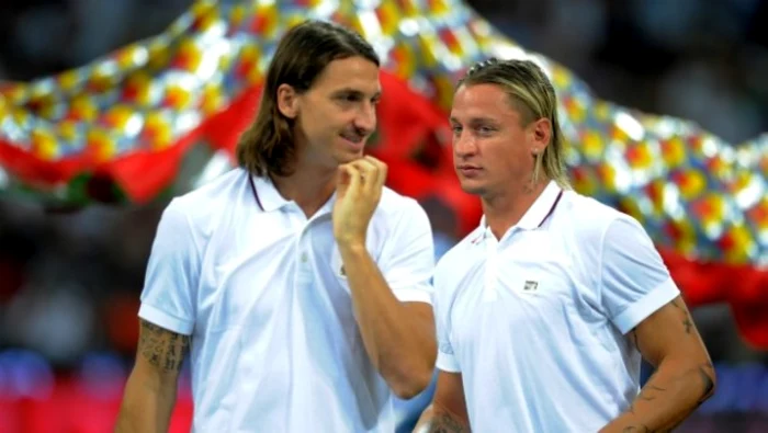 Ibrahimovici (stânga) şi Mexes au fost colegi la Milan