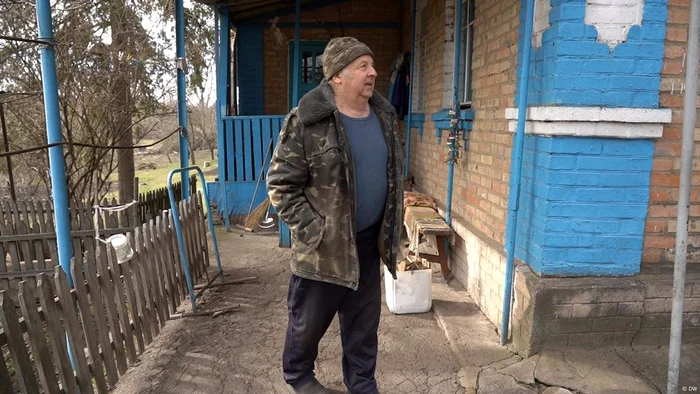 Localnic din satul ucrainean Kopanki. Oamenii speră într-un viitor economic mai bun