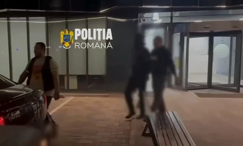 agresor retinut captură video Poliţia Română