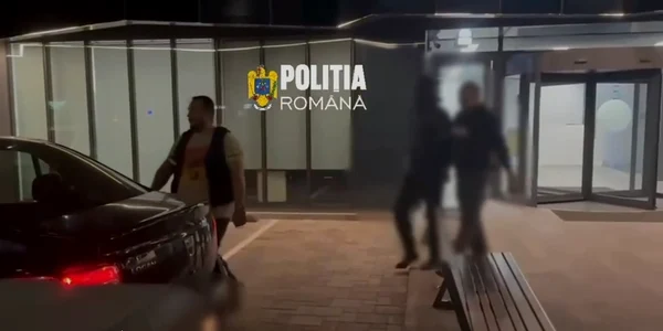 agresor retinut captură video Poliţia Română