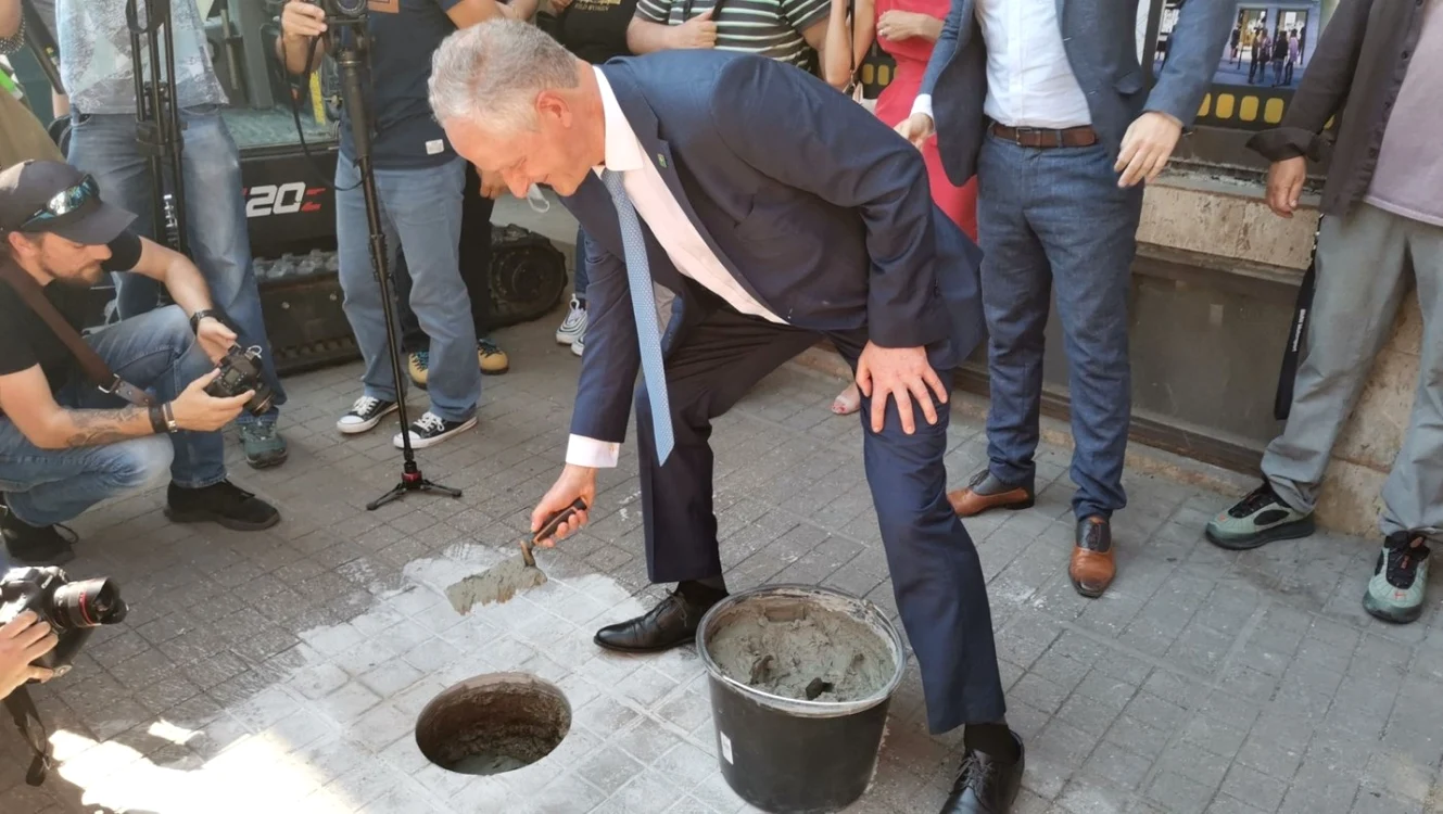 S-a marcat începerea lurărilor de renovare a vechiului cinematograf Studio din Timişoara FOTO Ş.Both
