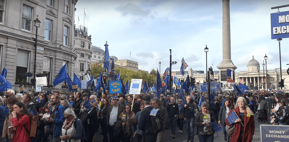Mii de manifestanţi au cerut la Londra reintegrarea Marii Britanii în UE - VIDEO