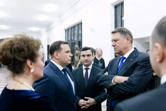 Preşedintele României, Klaus Iohannis şi liderul blocului ACUM din R.Moldova, Andrei Năstase  sursa foto: PS News