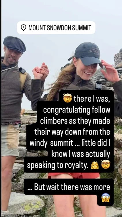 Kate Middleton pe munte Instagram