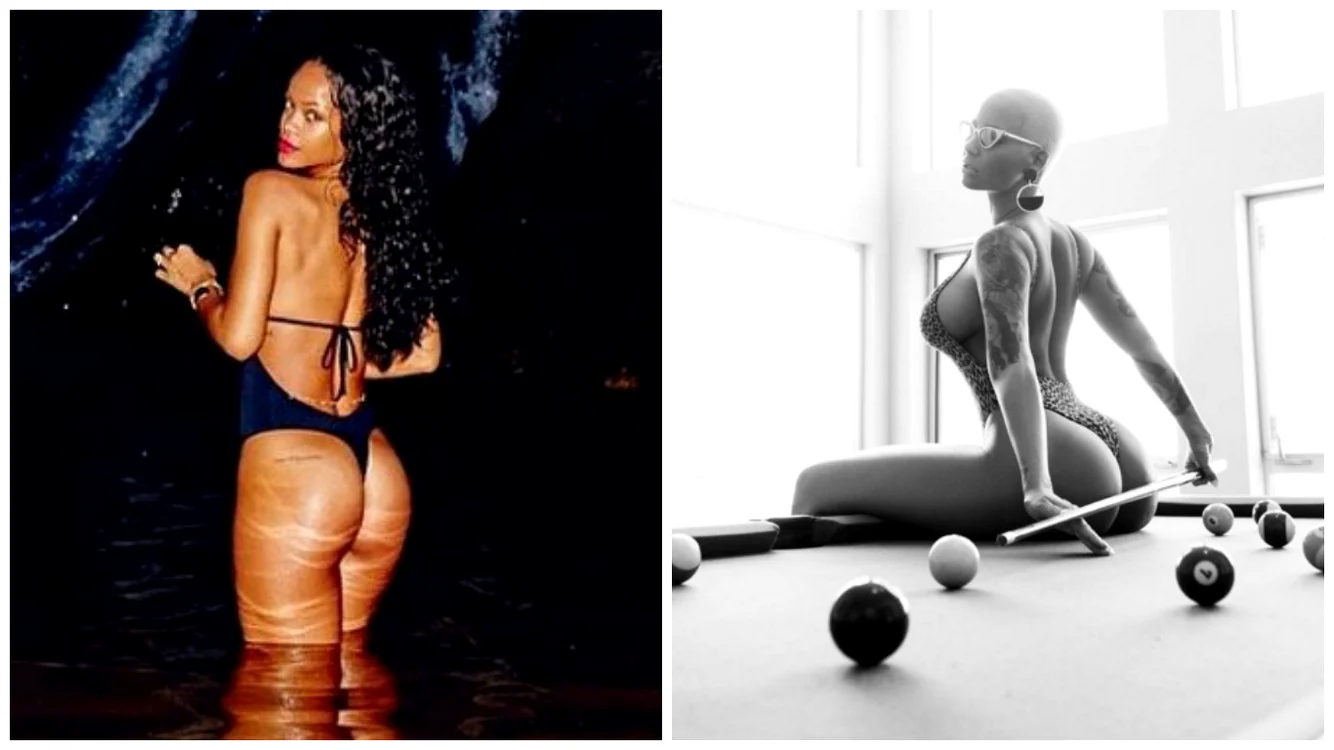 Rihanna și Amber Rosefoto: Instagram