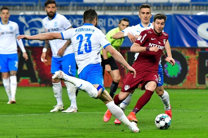 Universitatea Craiova și CFR Cluj au oferit în ultimul timp meciuri încinseFOTO: Sportpictures.eu