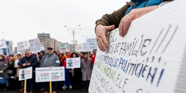 Medicii de familie au protestat în faţa Guvernului. FOTO Inquam Photos
