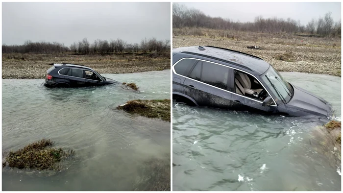 Beat și fără permis, un tânăr a fugit de polițiști și a trecut cu mașina prin albia unui râu. A fost reținut de IPJ Neamț