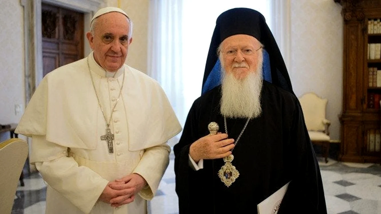 Papa Francisc și Patriarhul Ecumenic Bartolomeu