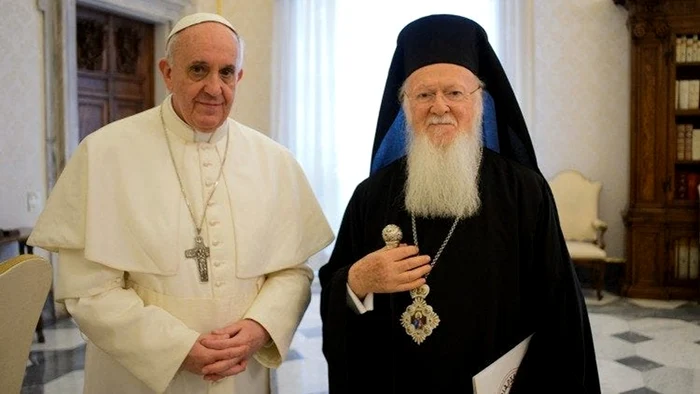 Papa Francisc și Patriarhul Ecumenic Bartolomeu
