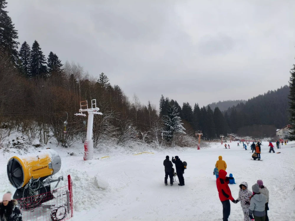 Pârtie de schi la Poiana Brașov FOTO: Primăria Brașov
