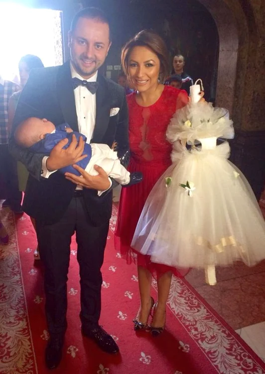 Andra şi Cătălin Măruţăm l-au botezat pe nepotul lui Piedone