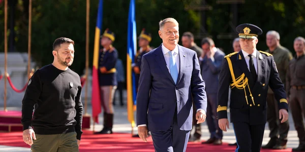 Klaus Iohannis si Volodimir Zelenski FOTO Presidency jpg