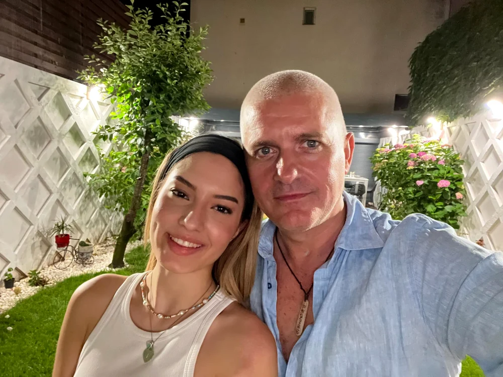 Virgil Ianțu alături de fiica sa