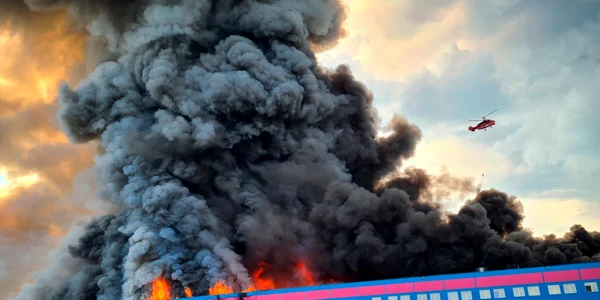 Incendiu la un depozit de lângă Moscova foto twitter Alexey Alexandrovich Pogrebnichenko