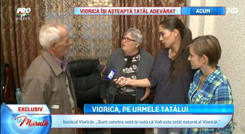 Bunicul Viorel, alături de presupusa bunică şi Viorica