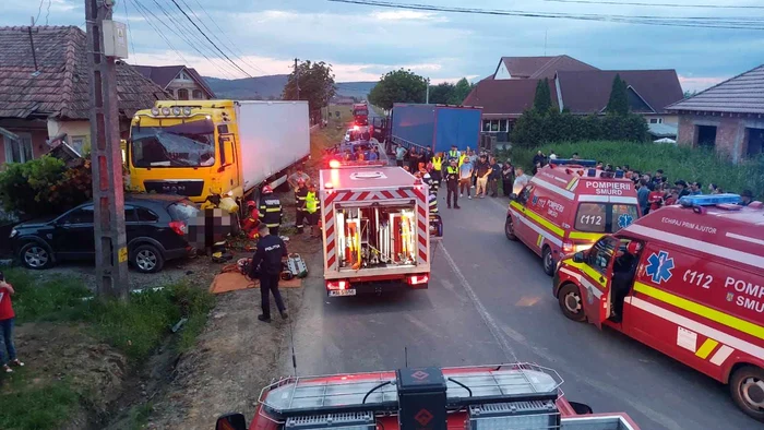 Accident Mureș FOTO: ISU Mureș