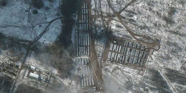 imagini din satelit frontiera Ucraina foto Business Insider