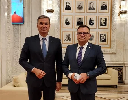 Dan Constantin Șlincu (stânga) și Marius Budăi FOTO Facebook D.C. Șlincu