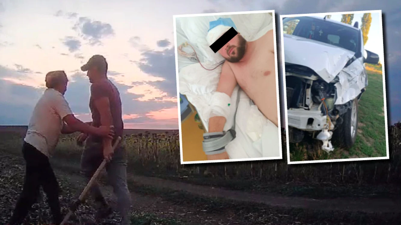 Doi frați, bătuți cu ranga în urma unui conflict pentru un teren. 