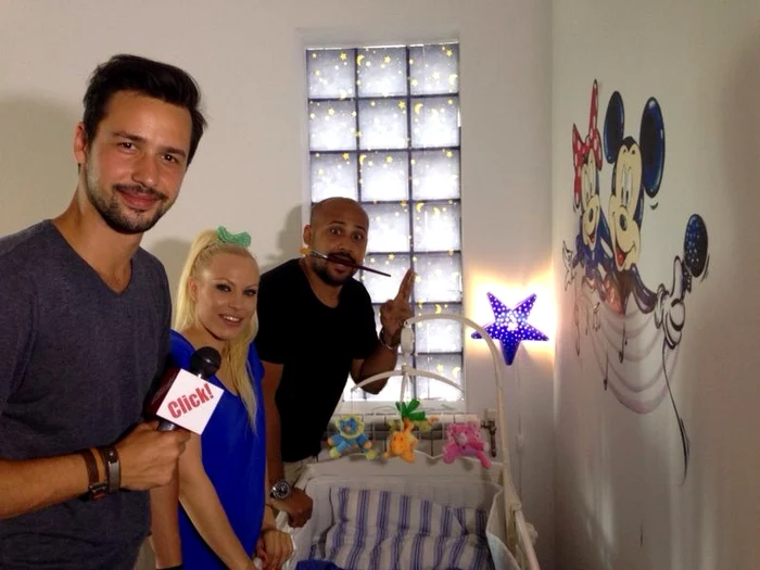 
    Alex Constantin a ajutat-o pe Amna să amenajeze camera copiluluiFoto: Prima TV  