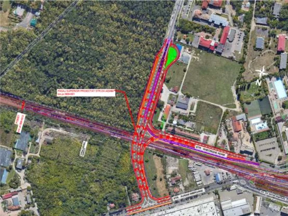 Pasajul de pe strada Gheorghe Adam SURSA Ministerul Transporturilor
