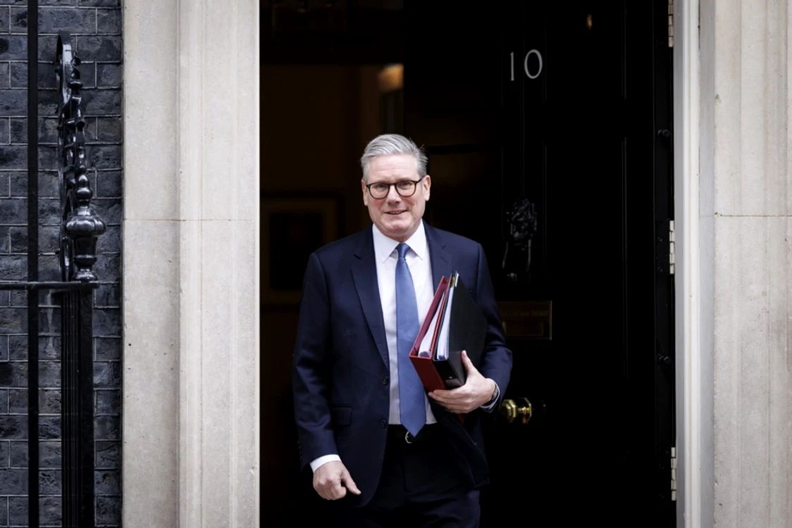 Premierul britanic Keir Starmer găzduiește o întrunire virtuală cu liderii a 25 de țări FOTO EPA-EFE