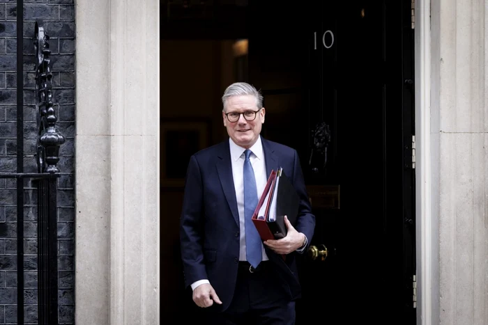 Premierul britanic Keir Starmer găzduiește o întrunire virtuală cu liderii a 25 de țări FOTO EPA-EFE