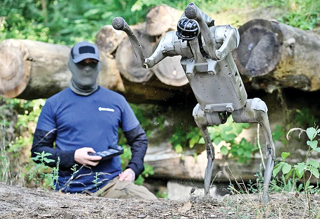 Marea Britanie a trimis în jur de 30 de câini-robot în Ucraina. Foto: X/u24.gov.ua