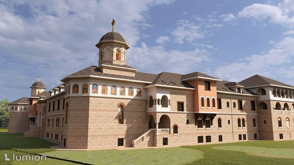 În ce loc din România se ridică o mănăstire cu program liturgic ca la Muntele Athos