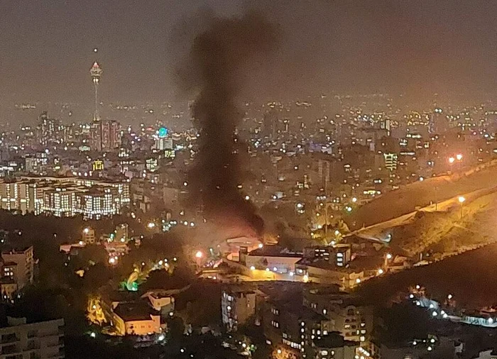 Incendiu la faimoasa închisoare Evin din Iran foto twitter @Omid_M