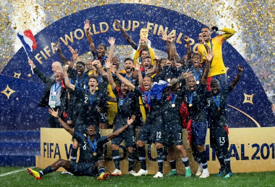 
    Franța a câștigat titlul mondial în 2018 în Rusia, țară care a obținut suspect organizarea CMFoto: Guliver/ GettyImages  