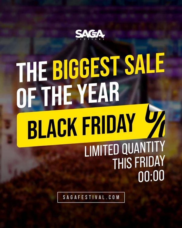 Saga Festival Black Friday afiș