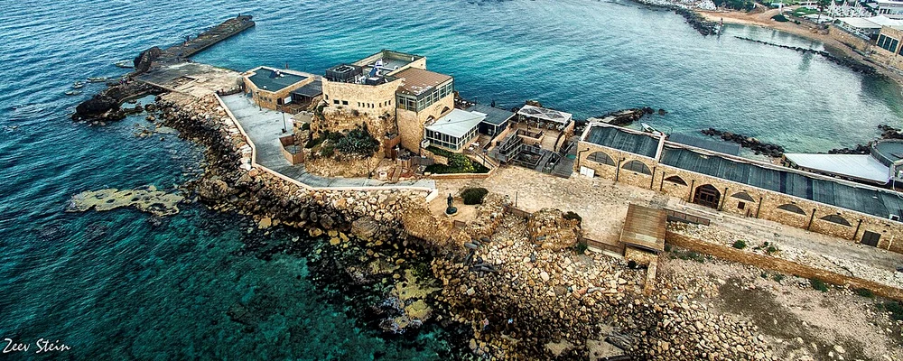 Portul antic de la Caesarea Maritima, construit în vremea lui Irod cel Mare