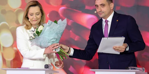 George Simion și Elena Lasconi FOTO Inquam Photos Octav Ganea jpg