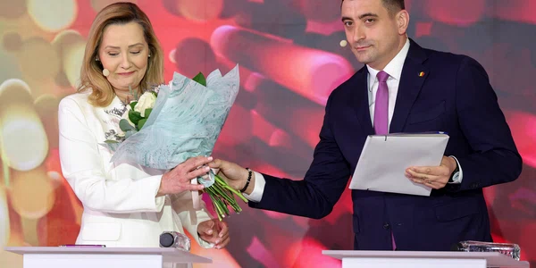 George Simion și Elena Lasconi FOTO Inquam Photos Octav Ganea jpg