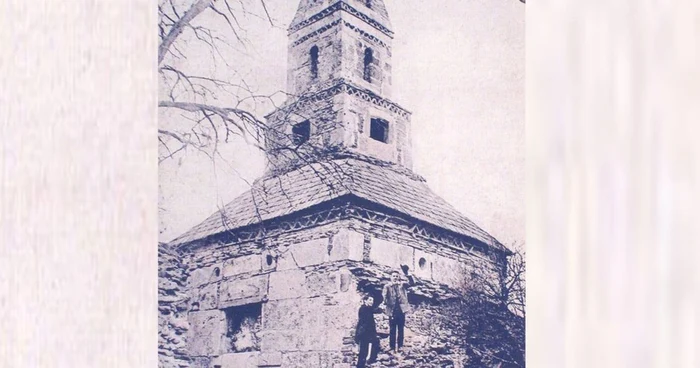 Biserica din Densuş. în secolul al XIX-lea.