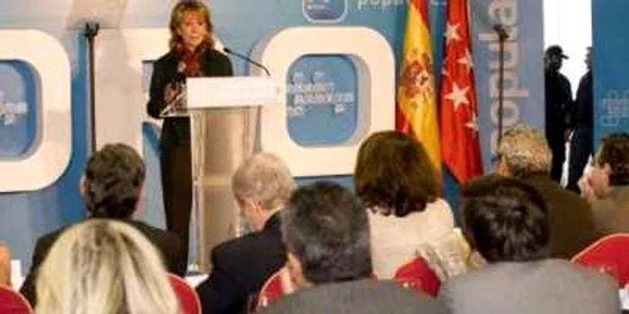 Esperanza Aguirre, preşedintele guvernului local din Madrid