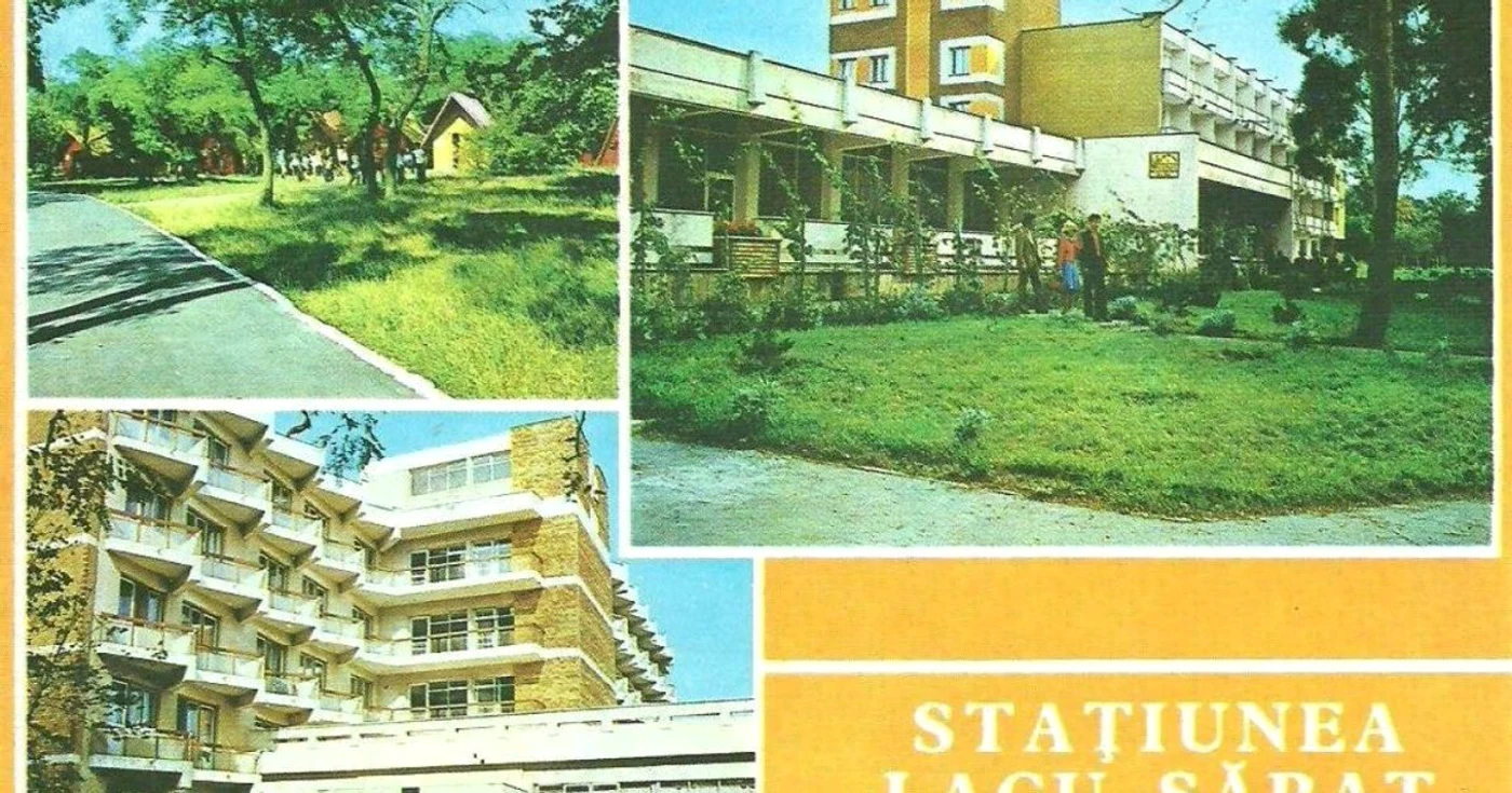 Carte poştală despre LAcu Sărat din perioada comunistă FOTO Arhivă Muzeu Istorie