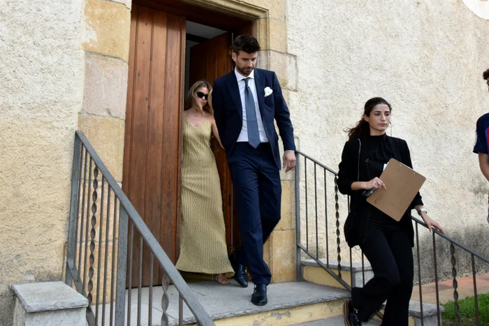 Gerard Pique și Clara Chia la nunta lui Marc Pique, Foto Profimedia (3) jpg